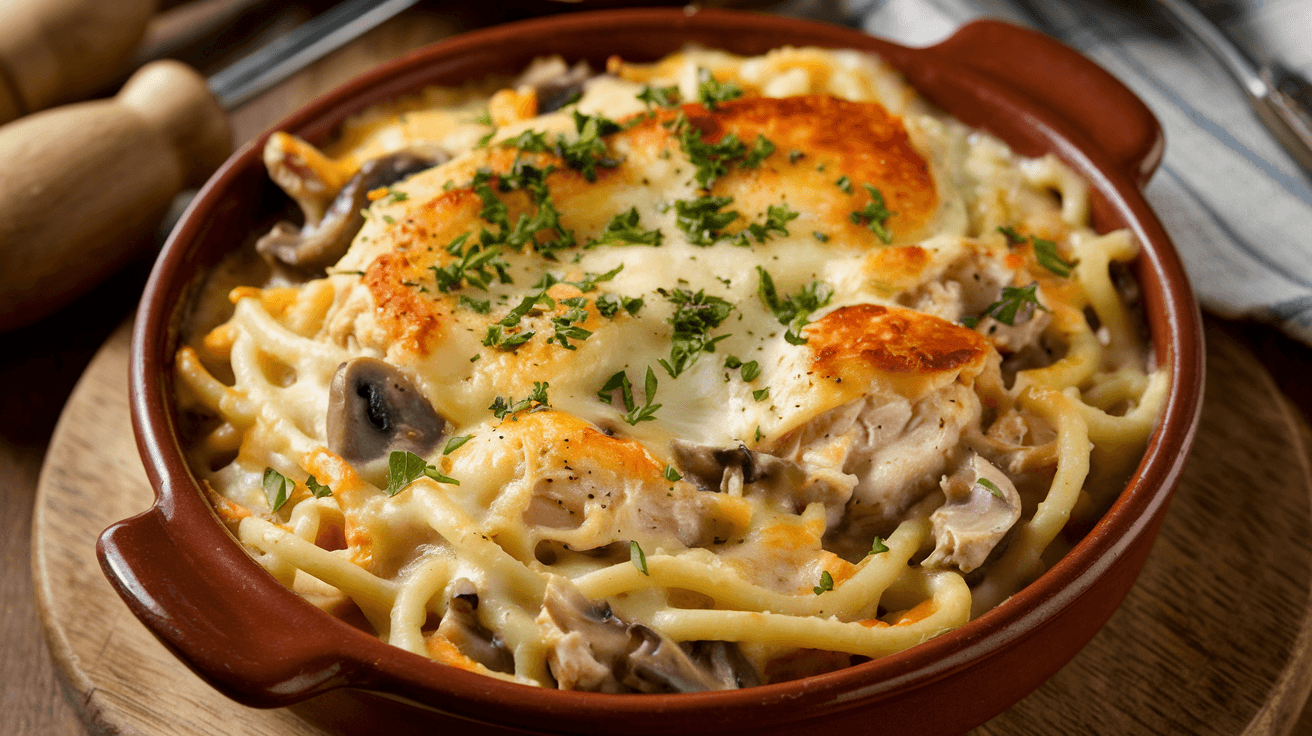 Traditional chicken Tetrazzini recipe