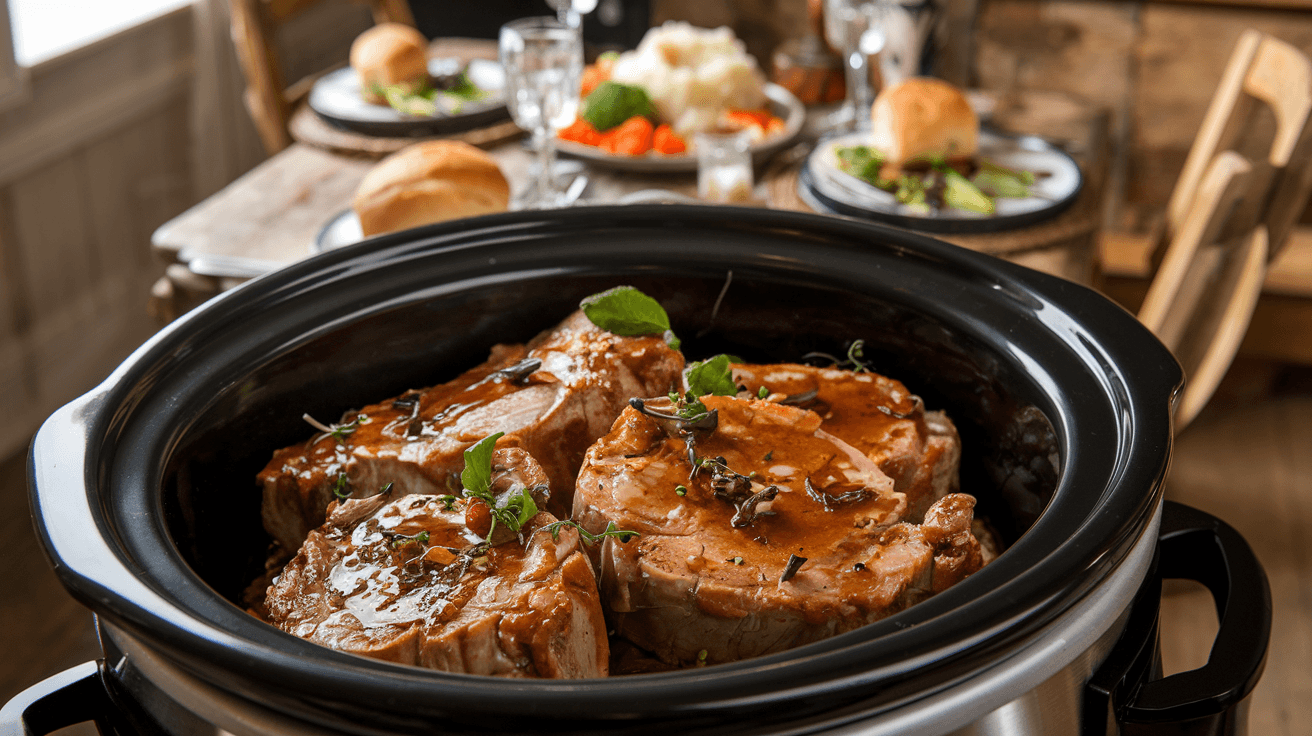 Slow cooker pork chops