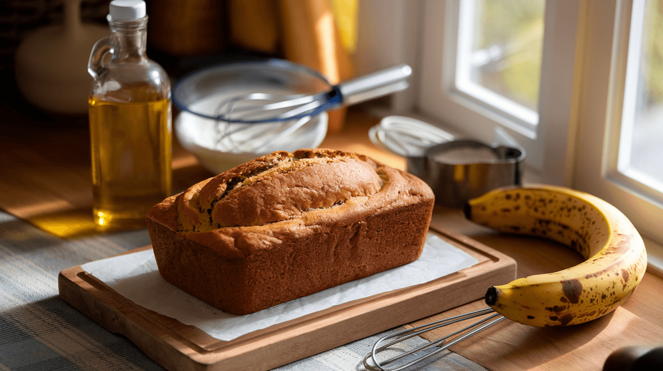 2 Banana Bread Recipe with Oil