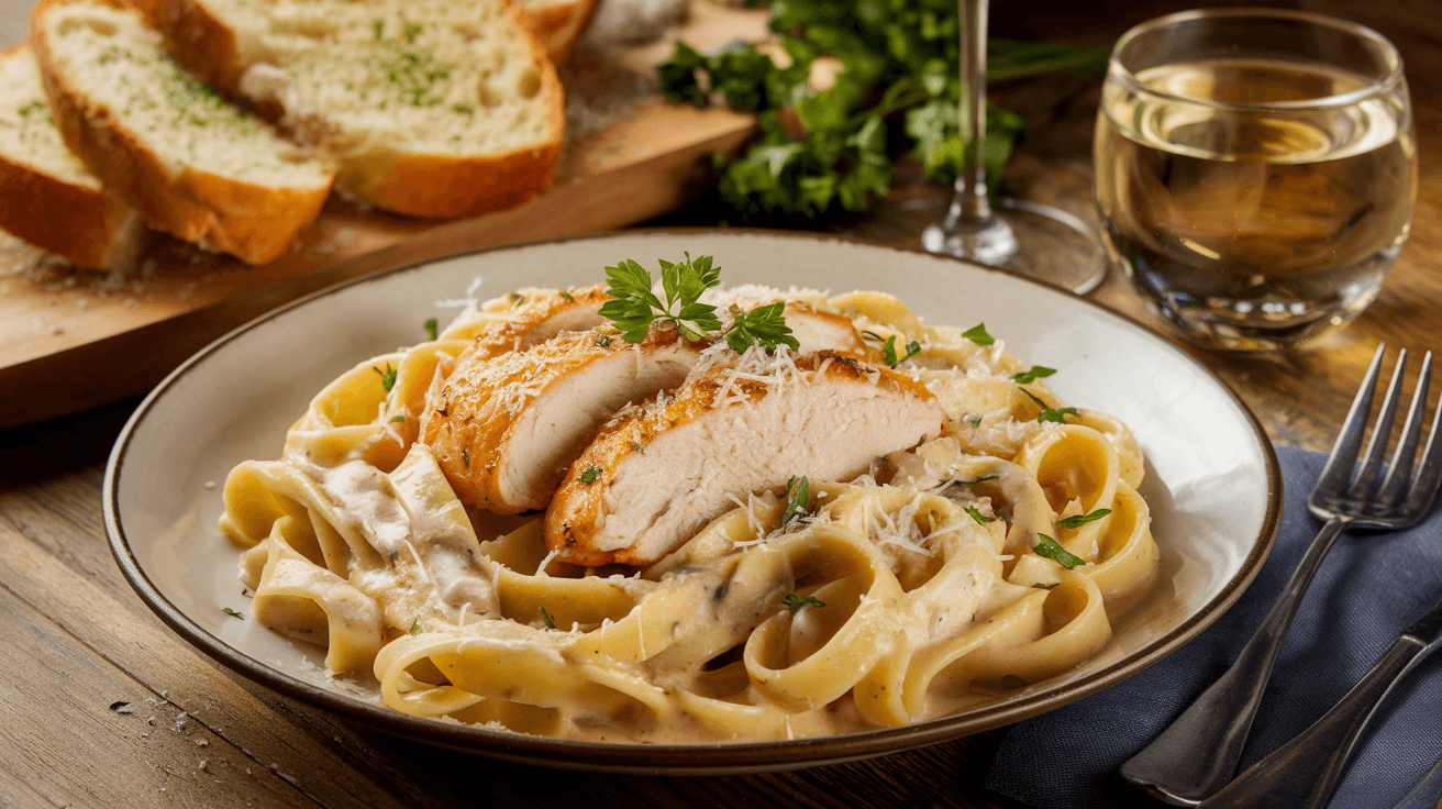 Garlic Parmesan Chicken Pasta