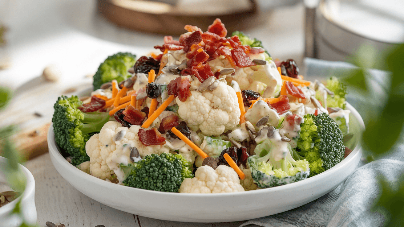 broccoli cauliflower salad recipe