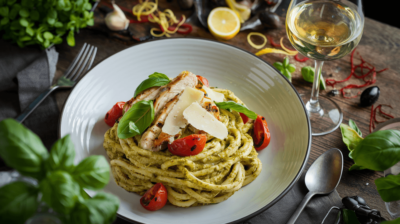 Best combinations for pesto pasta