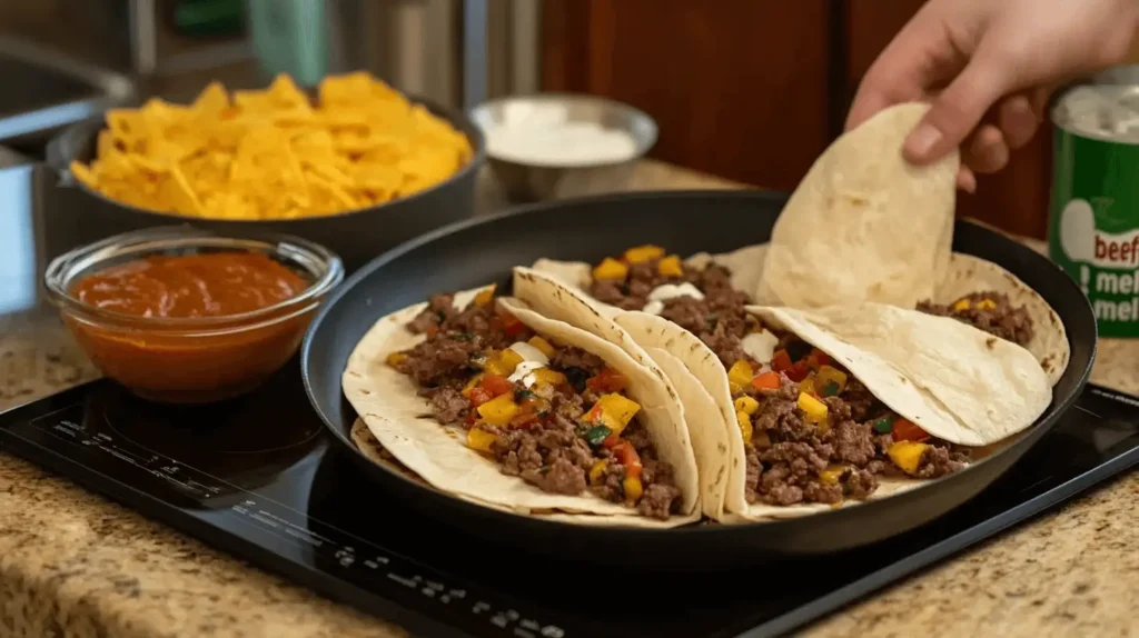 beefy melt burrito